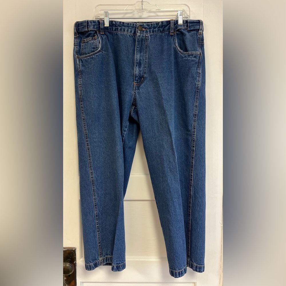 Men’s Jeans Scandia Woods Adjust-A-Band Size 40S 100% Cotton 40x26 Grandpa Dad